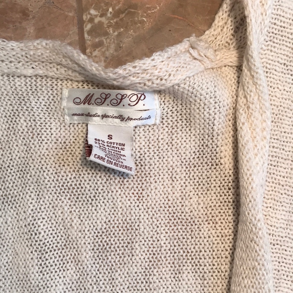MSSP Open Front Ruffle Sleeve Cardigan - Picture 2 of 5